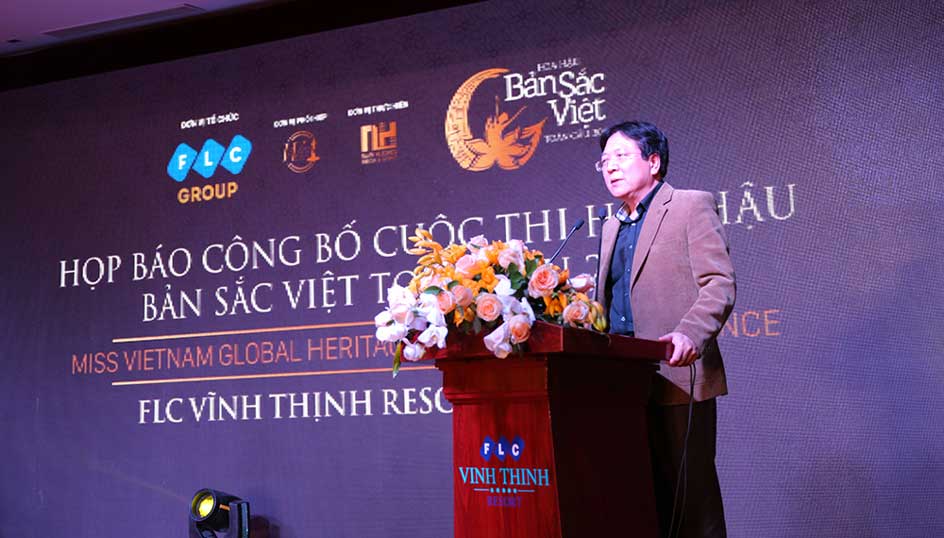 Ông Vương Duy Biên – Thứ trưởng Bộ Văn Hóa, Thể thao và du lịch phát biểu chúc mừng Tập đoàn FLC và cuộc thi.