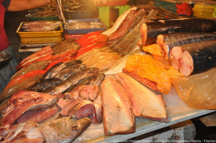 Hải sản tươi ở chợ Dampa