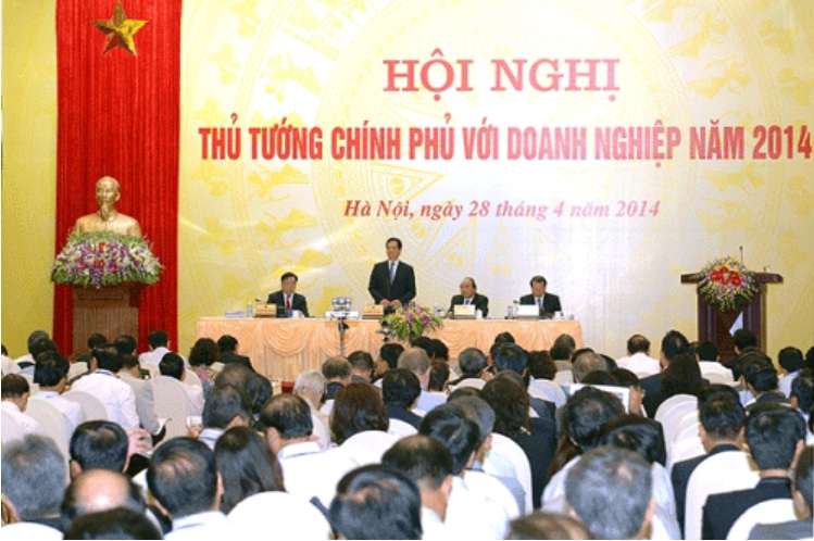 Hội nghị Thủ tướng chính phủ với Doanh nghiệp vào năm 2014.