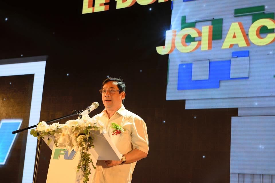 Ông Lương Ngọc Khuê - Cuc trưởng Cục quản lý khám chữa bệnh Bộ Y tế phát biểu tại buổi Lễ đón nhận chứng nhận chất lượng y tế quốc tế JCI.