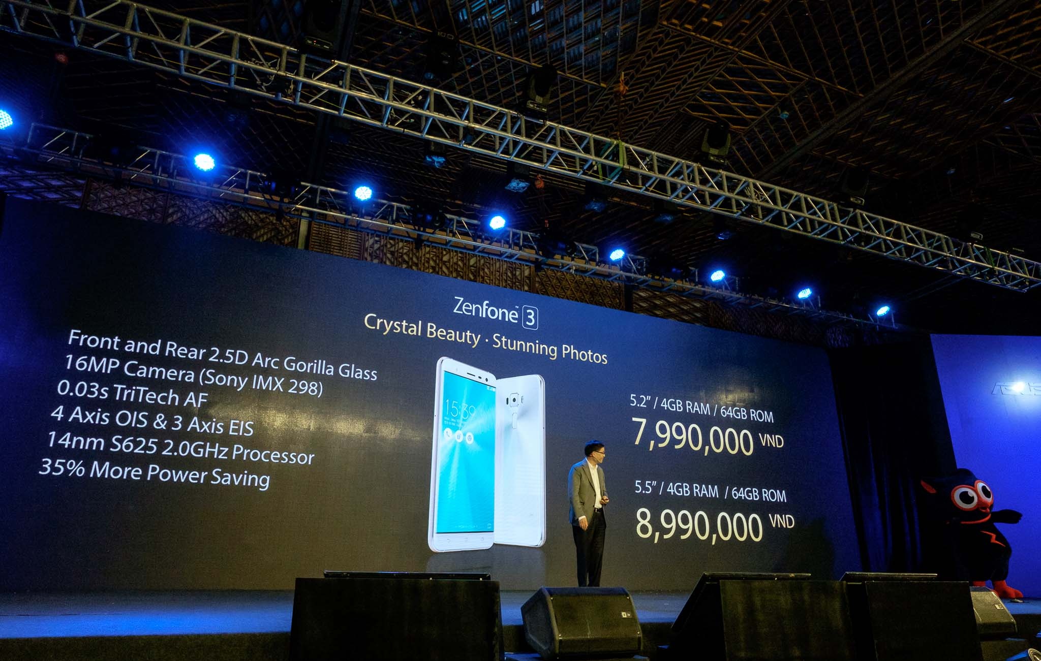 Giá bán và cấu hình của Zenfone 3.