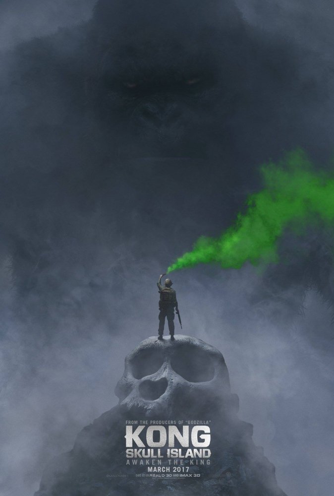 Một trong những poster phim đầu tiên của Kong: Skull Island.