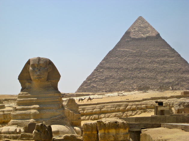 Tượng Nhân sư ở Khu phức hợp kim tự tháp Khufu 