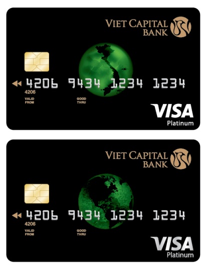 Thẻ Viet Capital Visa Platinum với công nghệ 3D duy nhất trên thị trường.