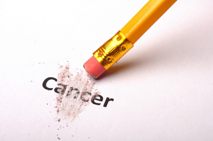 cancer and eraser showing health or medical concept