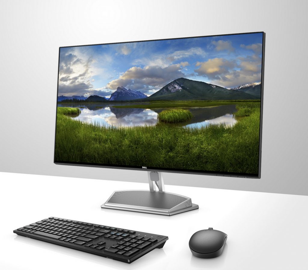 Dell S-Series monitor family, models: S2218H, S2318H, S2718H, S2418H featuring Diplo speaker.