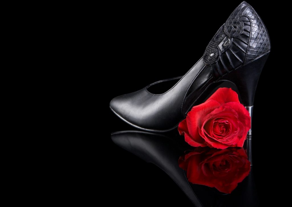 Shoe and rose