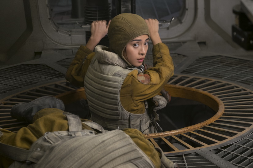 Veronica Ngo is Gunner Paige in THE LAST JEDI.