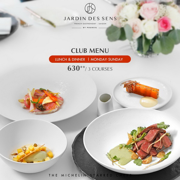 Thưởng thức thực đơn món Pháp mới “Club Menu” tại Jardin Des Sens - NỮ