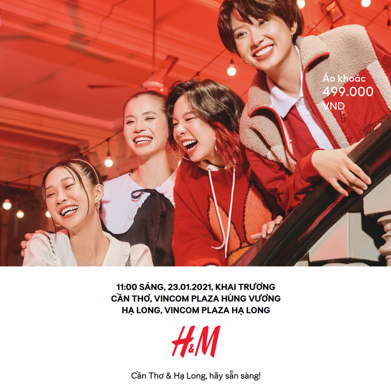 H&M ra mắt cửa hàng Hạ Long và Cần Thơ 