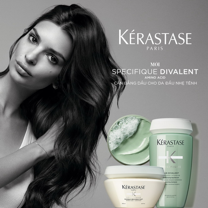 Kérastase giới thiệu dòng sản phẩm Specifique Divalent xử lý da đầu bị dầu