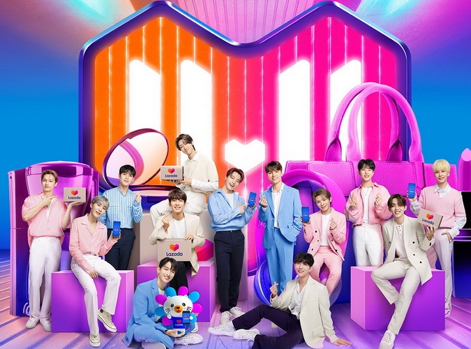 Seventeen Đại sứ thương hiệu Lazada Đông Nam Á lễ hội mua sắm 11.11 Supershow