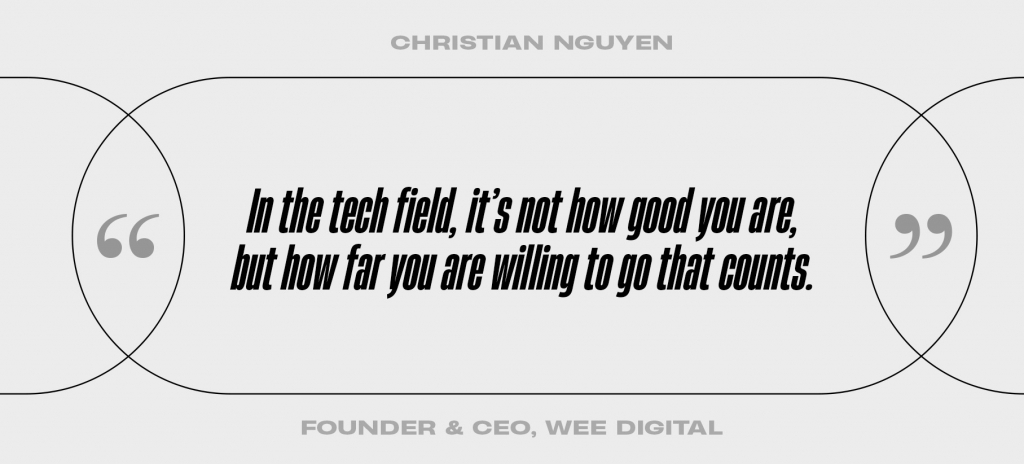 nhà sáng lập Wee Digital doanh nhân CEO Christian Nguyễn