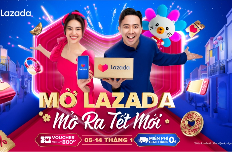 Lazada lễ hội mua sắm Tết mới Sale to