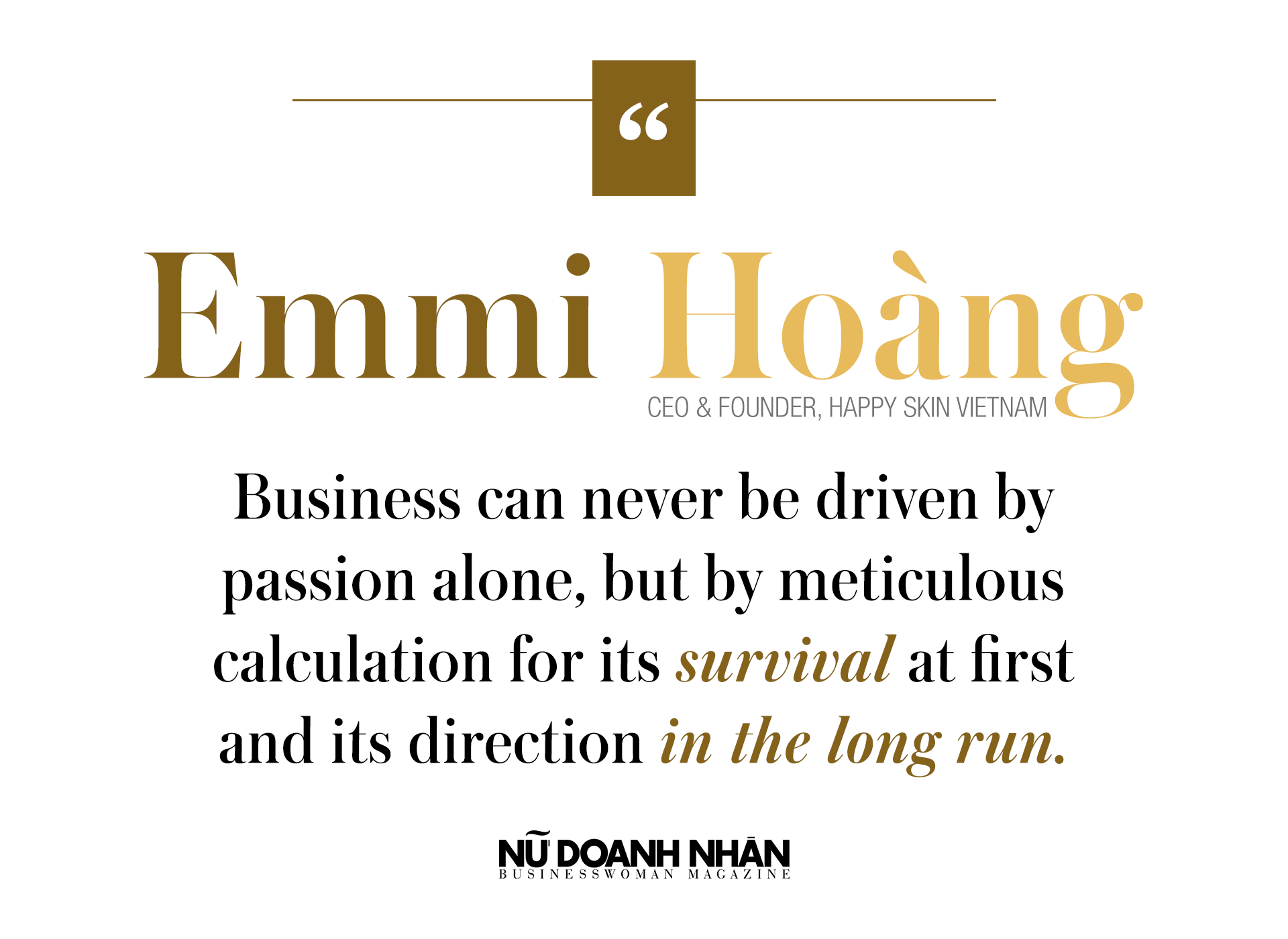 Emmi Hoàng share a story of joy and passion