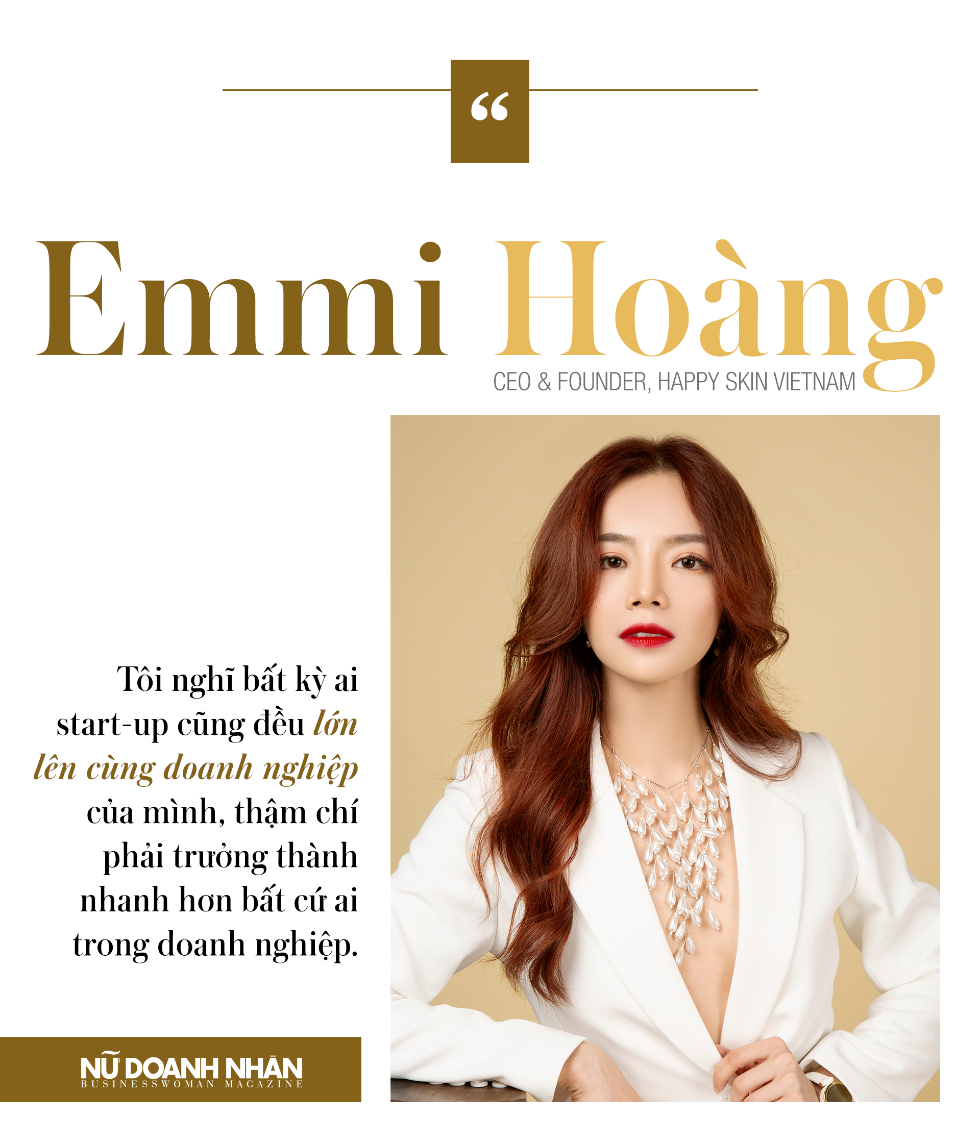 nữ doanh nhân Emmi Hoang Emmi Hoàng Happy Skin 