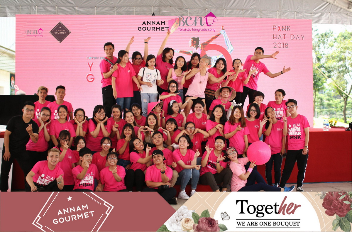 Annam Gourmet thực hiện dự án cắm hoa gây quỹ hỗ trợ ung thư vú Việt Nam
