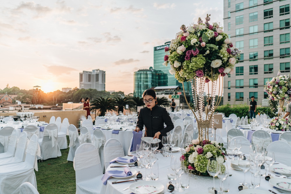 Tiệc cưới được tổ chức tại InterContinental Saigon