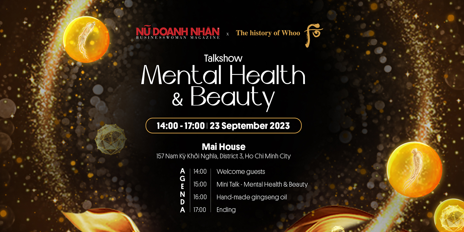 Agenda sự kiện Mental Health & Beauty