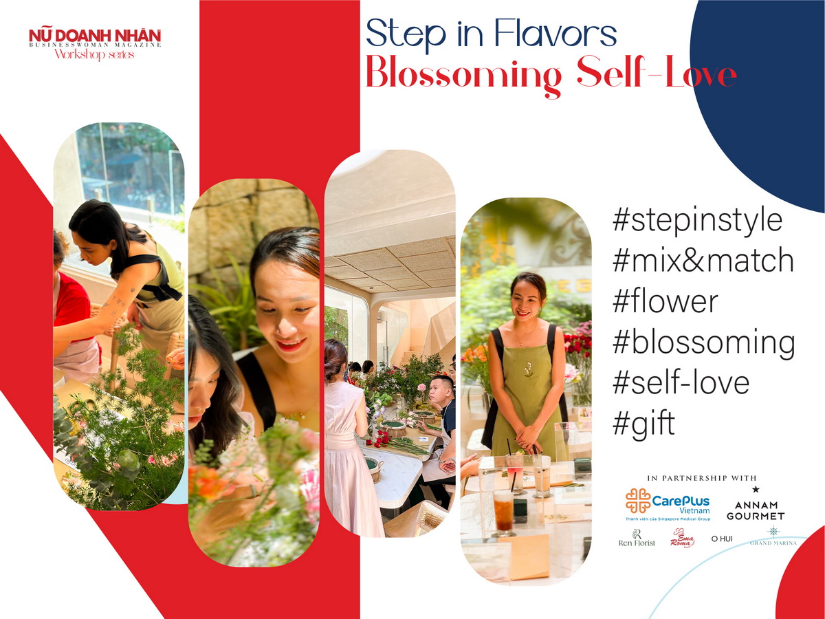 Workshop cắm hoa tại Step in Flavors