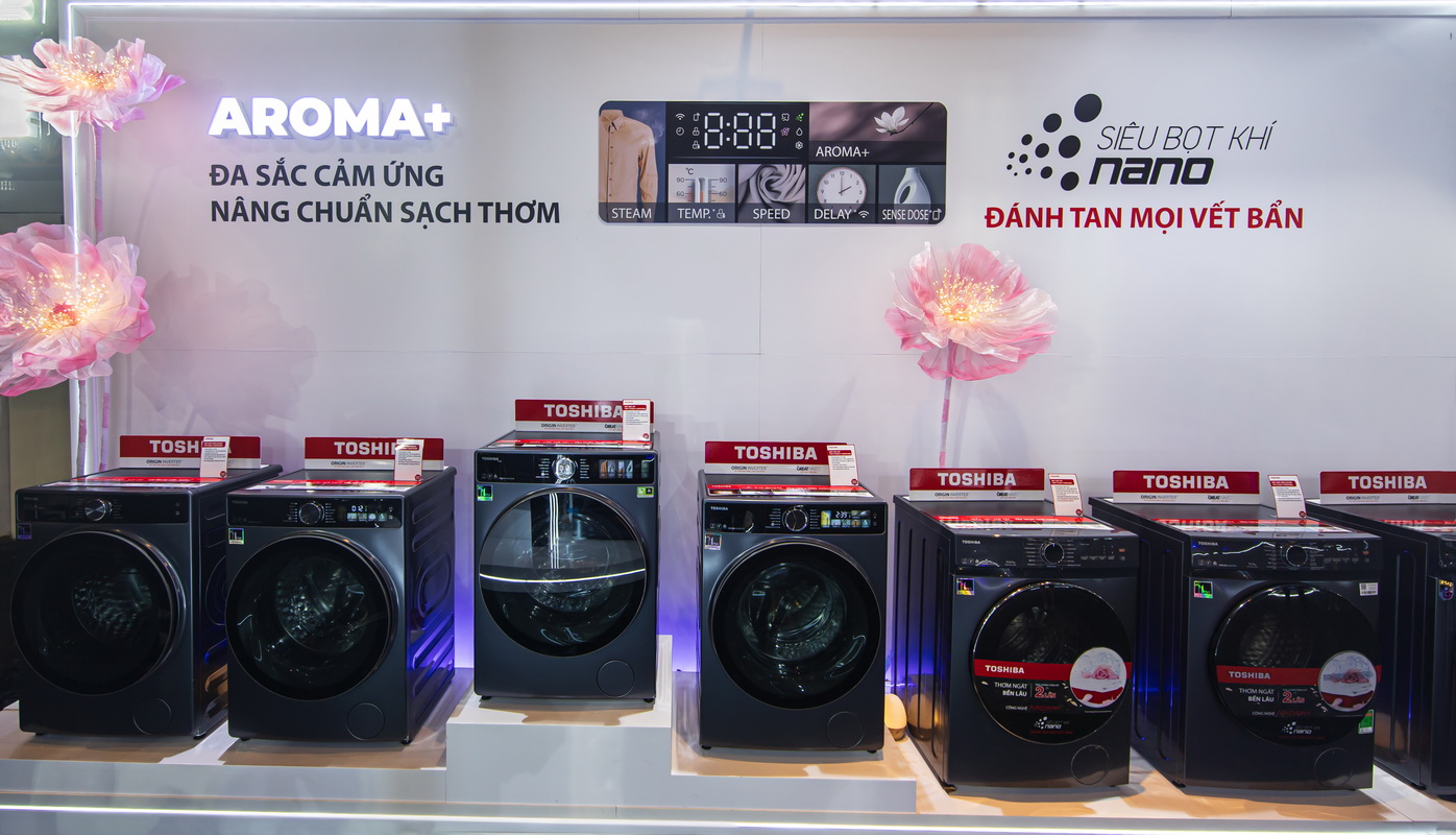 Toshiba Việt Nam ra mắt thế hệ tủ lạnh và máy giặt mới