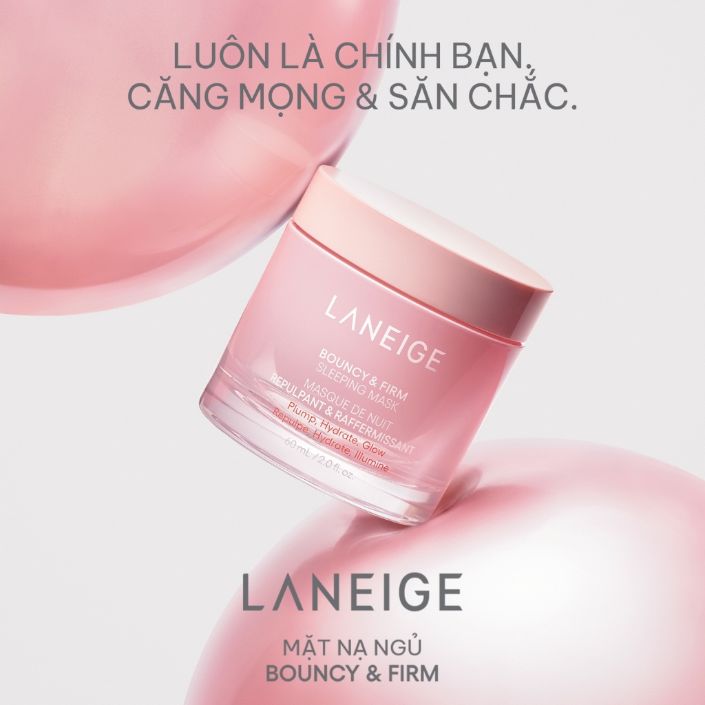 LANEIGE ra mắt mặt nạ ngủ Bouncy & Firm