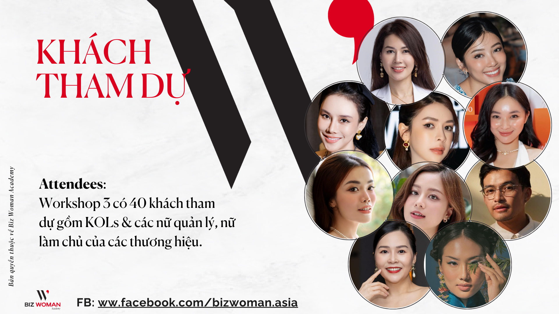 Workshop Biz Woman Academy Học viện Nữ Doanh Nhân