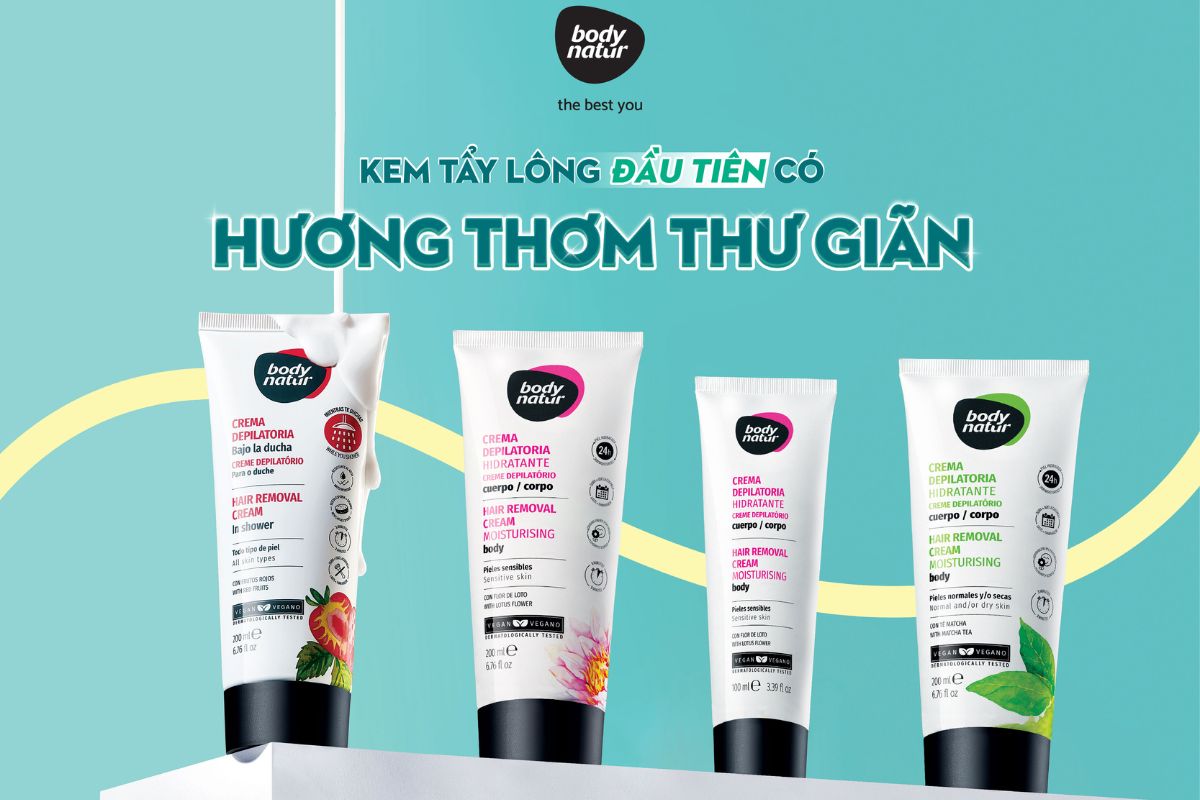 Kem tẩy lông với hương thơm thư giãn