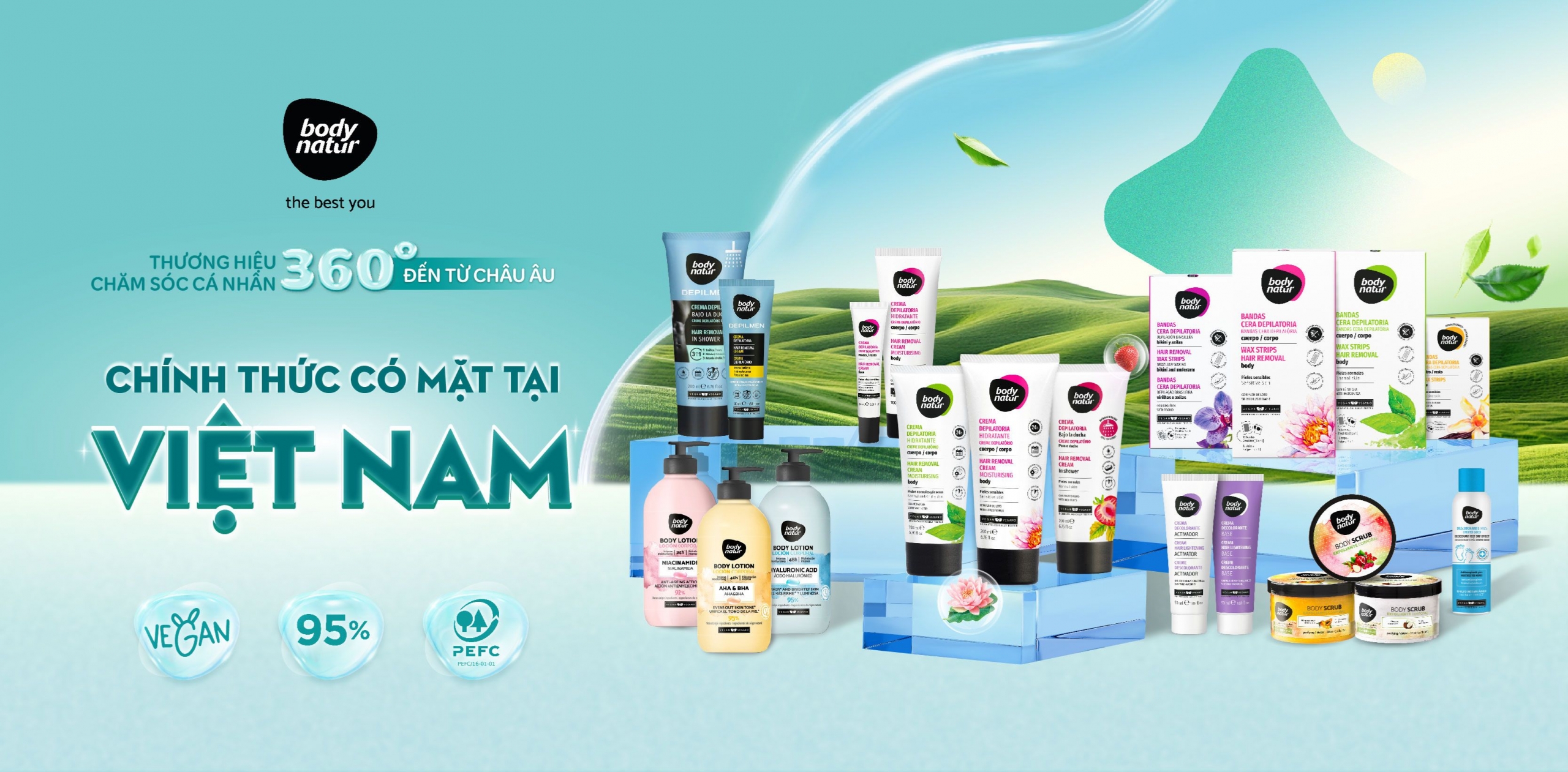 Kem tẩy lông Body Natur với hương thơm dịu nhẹ, phù hợp với nhiều vùng da khác nhau