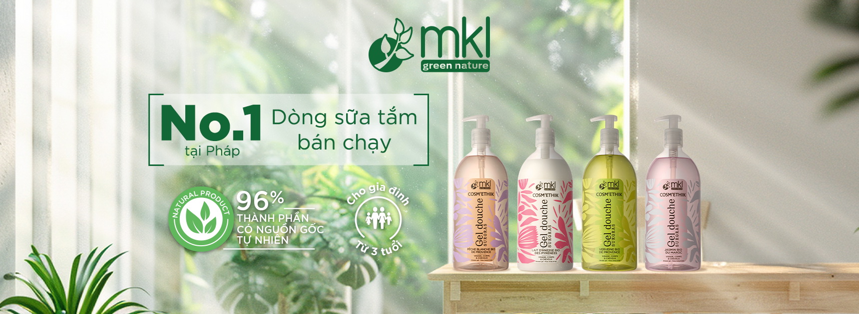Sữa lừa Cosm’Ethik Shower Gel Donkey’s Milk