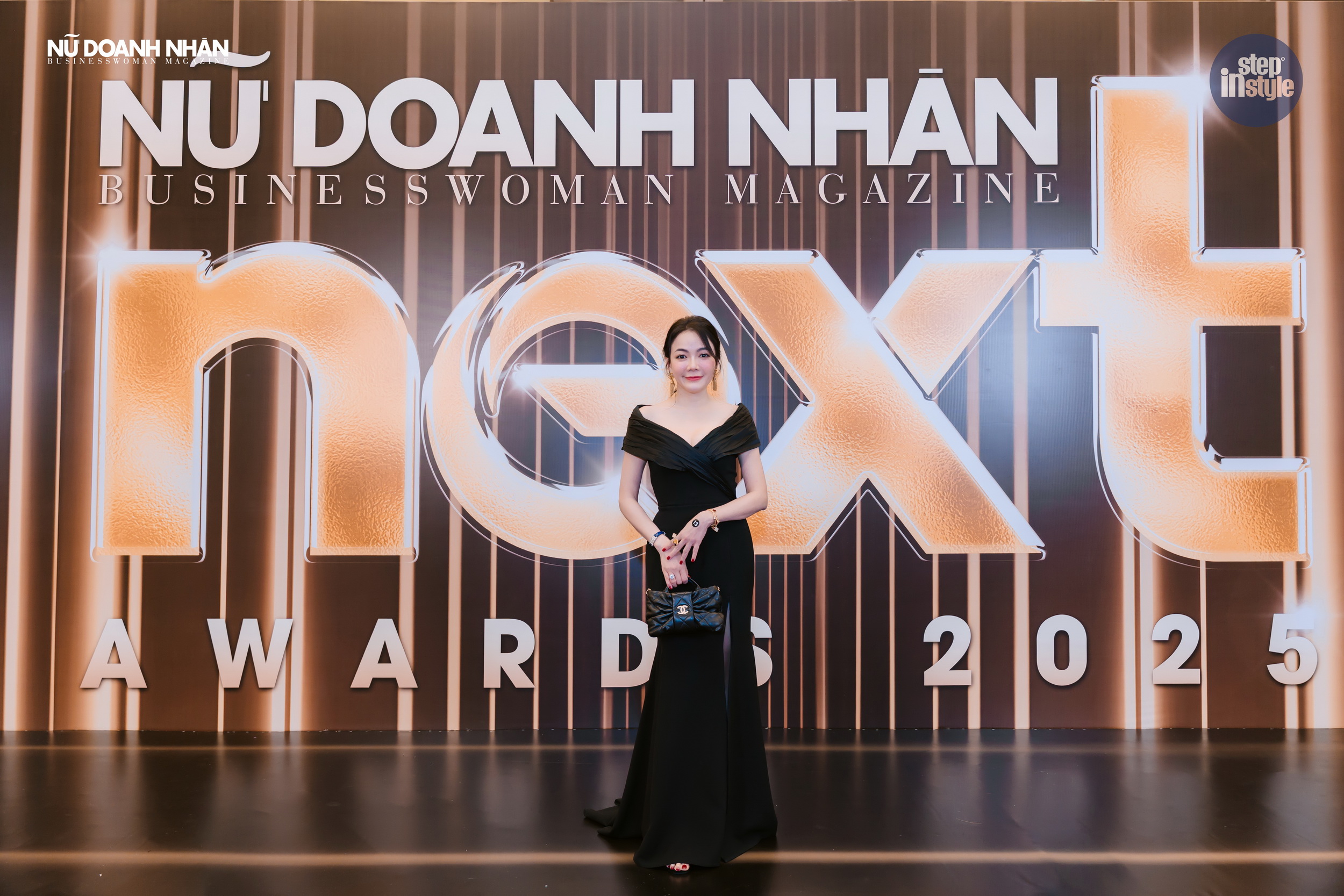 Nữ doanh nhân Lê Ngọc Lam Quỳnh trên thảm đỏ NEXT Awards 2025