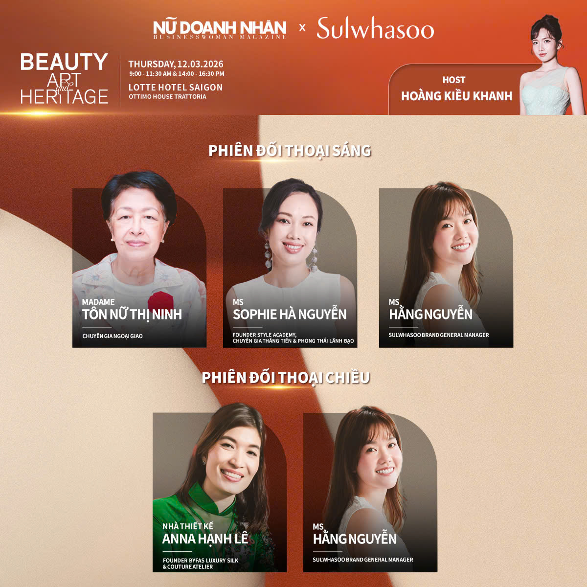 Diễn giả của Beauty, Art & Heritage