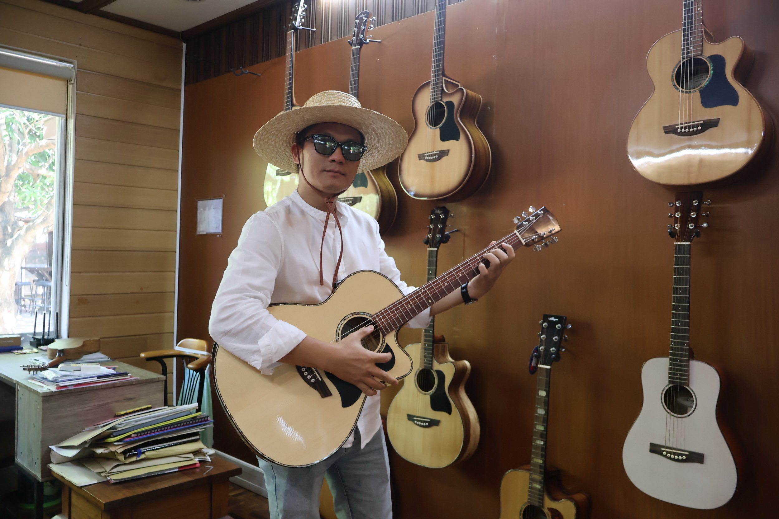 The value of this guitar lies not in its sound, but in how it is made.