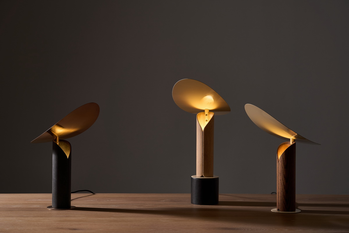 Diều Lamp lấy cảm hứng từ cánh diều, được chuyển thành phần đầu đèn mảnh, nhẹ trên thân gỗ thay vì mô phỏng trực tiếp hình ảnh ban đầu.