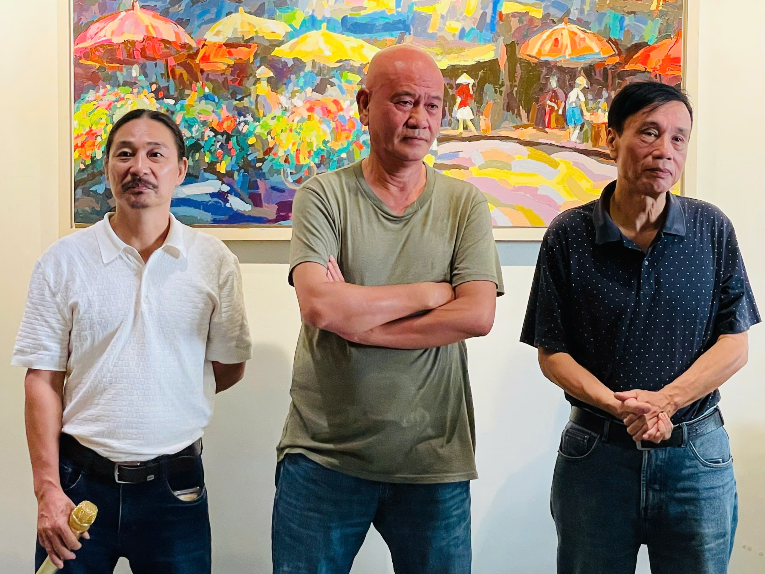 From left to right: Trương Vũ Trung, Nguyễn Trọng Hà, Phạm Quang Việt.