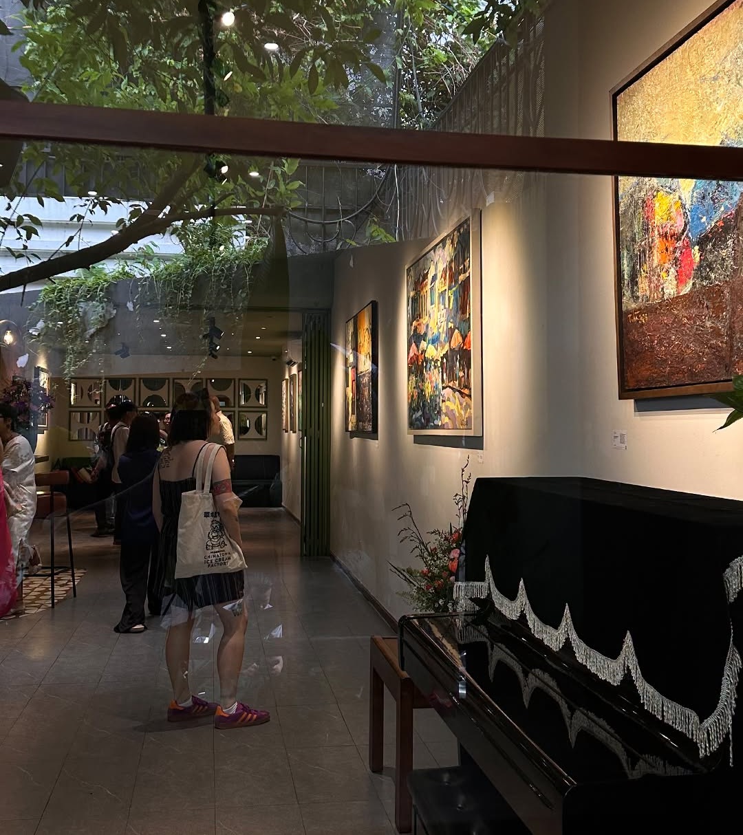 The exhibition space at Ambrosia Venue & Dining.