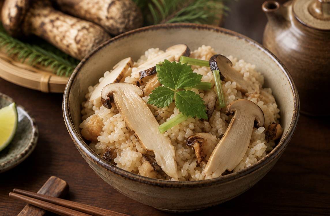 Cơm nấm Matsutake